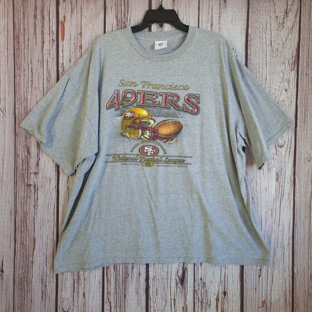 49ers Vintage 90s XXL T-Shirt San Francisco Gray Mens NFL Football